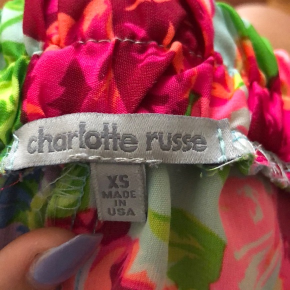 Charlotte Russe flower flowy shorts - Picture 5 of 5
